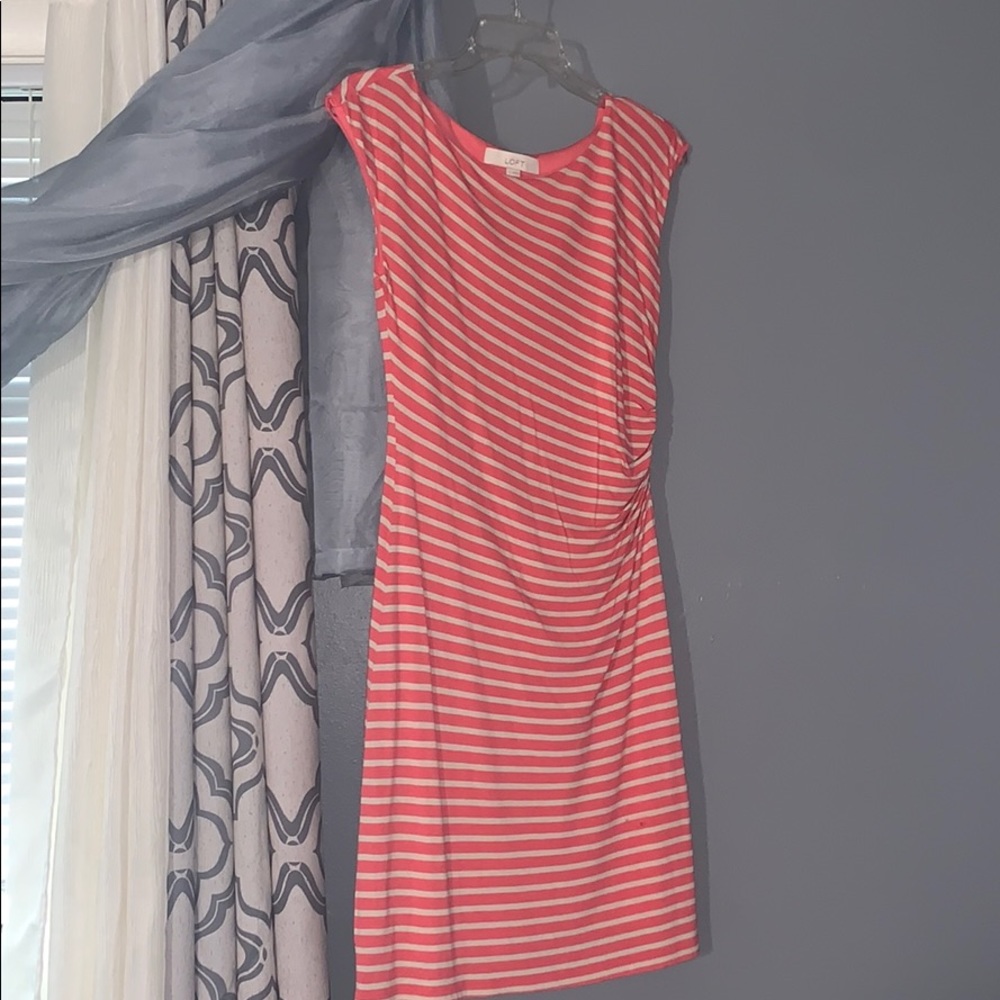 Loft strip dress